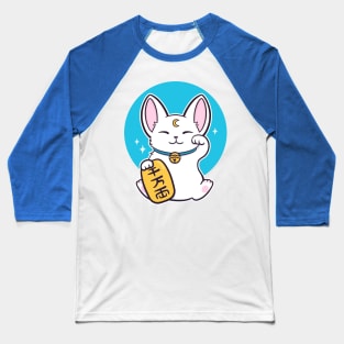 Shiro Maneki Neko | Nikury Baseball T-Shirt